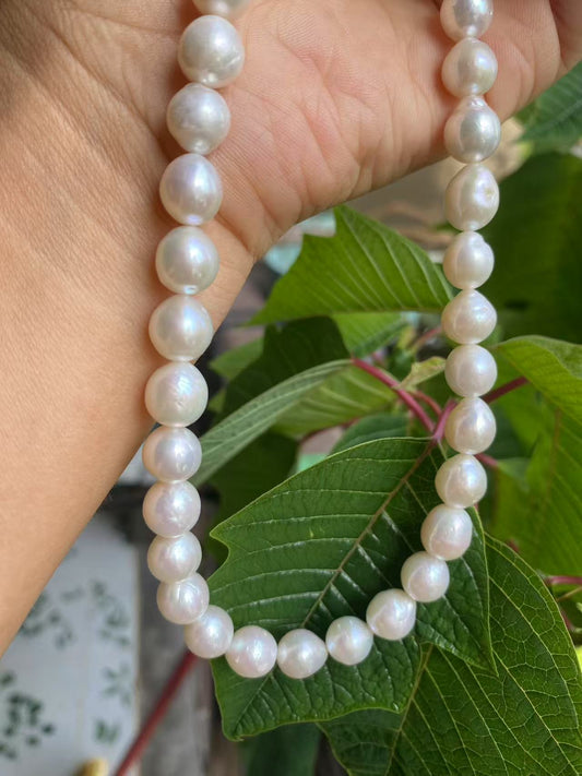 Fresh water pearl Necklace 10mm, S925