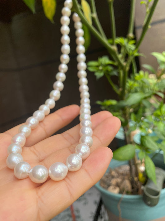 Fresh water pearl Necklace 10mm, S925